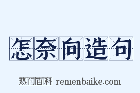 怎奈向造句是什么意思的图片